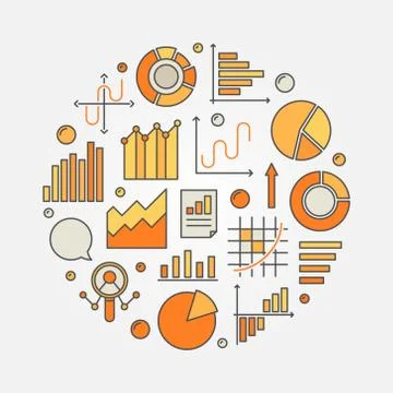 Data analytics concept illustration Illustrazione stock