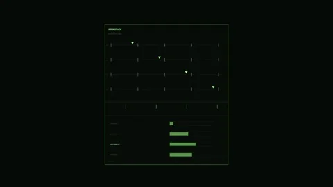 Data Analytics Dashboard HUD Seamless Loop Stock Footage 342049668