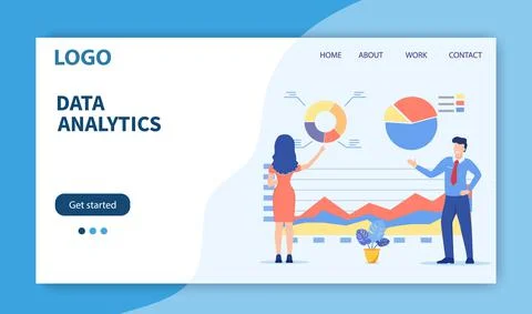 Data analytics, dashboard Stock Illustration