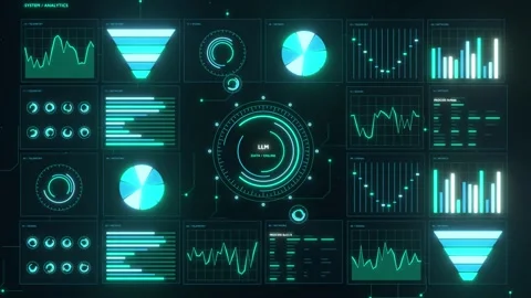 Data analytics digital security future technology communication network bg Stock Footage 346050576