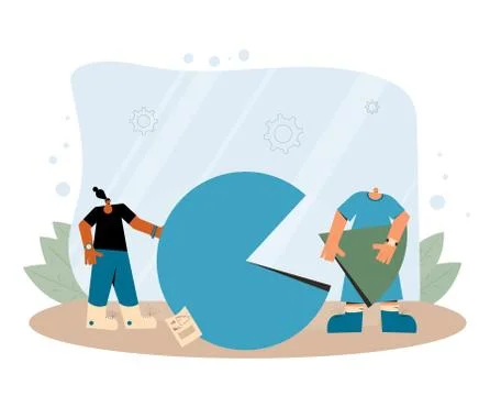 Data analytics. Financial report concept.  Stock Illustration