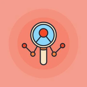 Data analytics flat illustration Stock Illustration