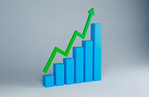 Data analytics. A forecast schedule of future income or revenue based on the Stock Illustration