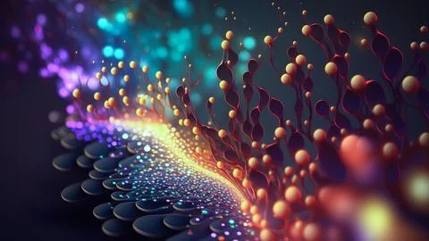 Data analytics, globalization, dynamic wave abstract background. Big data n.. Stock Illustration