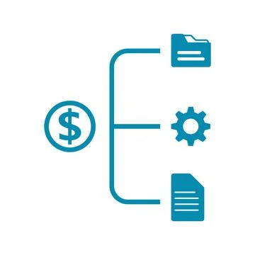 Data analytics graph icon Illustrazione stock