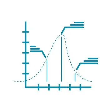 Data analytics graph icon 스톡 일러스트