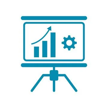 Data analytics graph icon Illustrazione stock