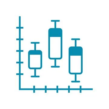 Data analytics graph icon Stock Illustration