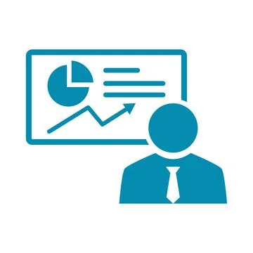 Data analytics graph icon Ilustración de archivo