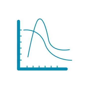 Data analytics graph icon Stock Illustration