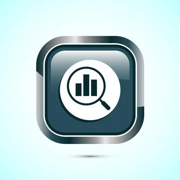 Data analytics icon design illustration. Market research, analytic icon, Gr.. Stock Illustration