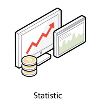 Data analytics icon design, isometric vector Illustrazione stock