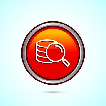 Data analytics icon design. Market research sign, analytic icon, Orange col.. Stock Illustration