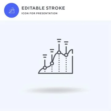 Data Analytics icon vector, filled flat sign, solid pictogram isolated on white 스톡 일러스트