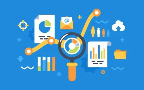 Data analytics Stock Illustration