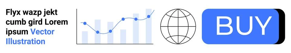 Data Analytics Insights with Global Reach and Easy Purchase Options Stock Illustration