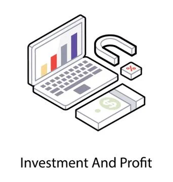 Data analytics in isometric design Stock Illustration