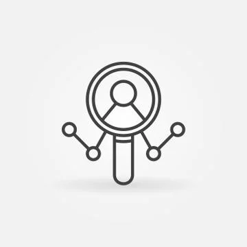 Data analytics minimal icon Stock Illustration