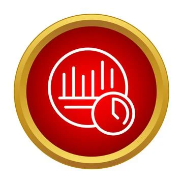 Data analytics performance measuring time icon イラスト素材