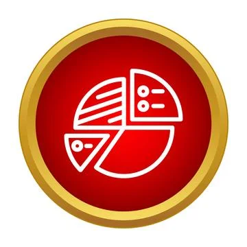 Data analytics pie chart icon business statistics 스톡 일러스트