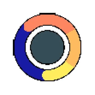 Data analytics pie chart showing business information イラスト素材