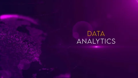 Data Analytics On Purple Shiny Partial View Of Dotted Globe Earth World Map  Video stock 274093283