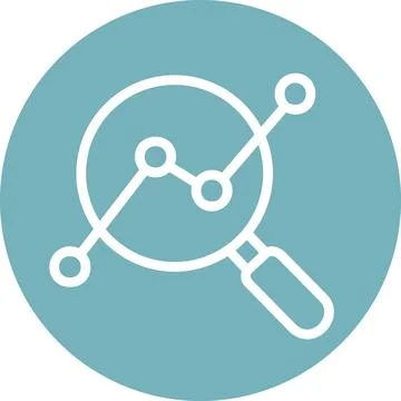 Data analytics search icon graphic design Иллюстрация