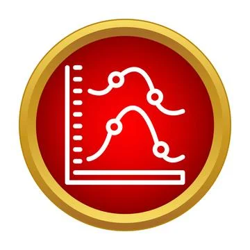 Data analytics statistics icon showing business progress Stock Illustration