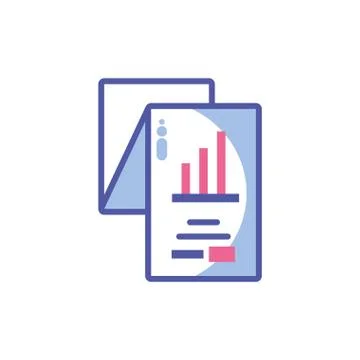 Data analytics on white background Stock Illustration