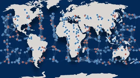 Data and AI Powering Global Analytics: Visualize data-driven insights with AI Stock Footage 294537027
