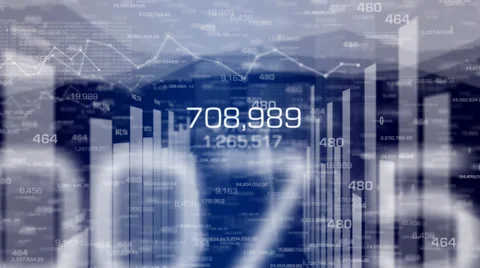 Data and Bar graph. Stock Footage 65109088