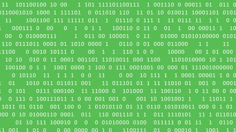 Data and Binary numbers on the digital computer screen on a green screen. 動画素材 259962955