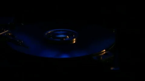 Data and business concept. Computer HDD. Hard disk failure. Bright pattern of Stock Footage 84743922