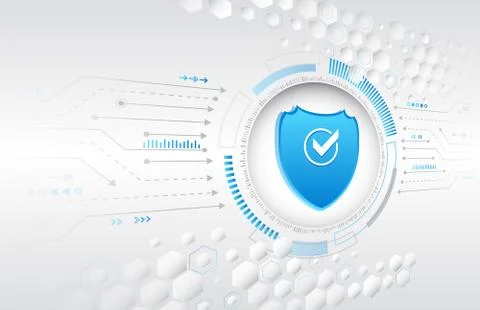 Data and confidentiality. Internet security online concept. Stock Illustration