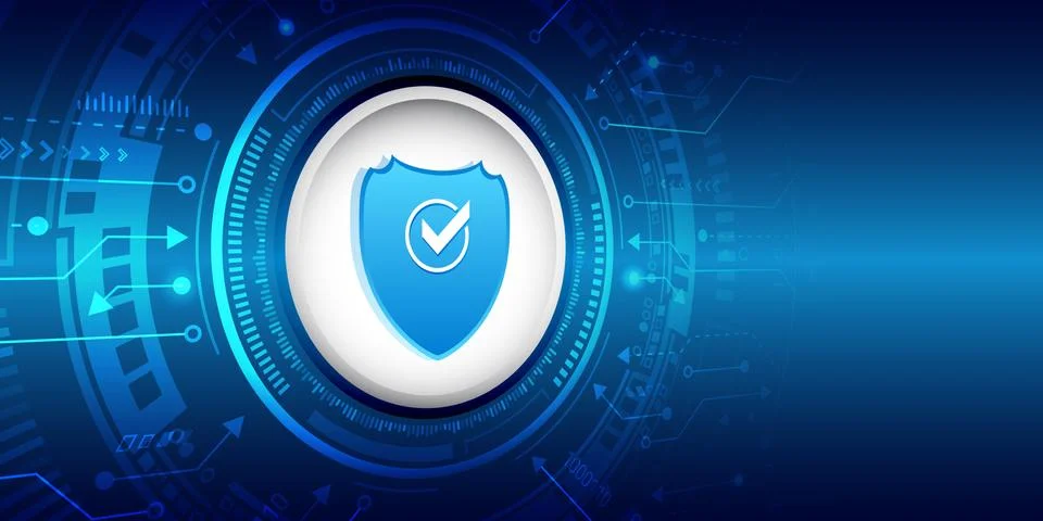 Data and confidentiality. Internet security online concept. Stock Illustration
