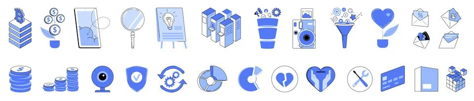 Data and finance Illustrazione stock