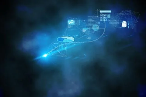 Data and graphs background 스톡 일러스트