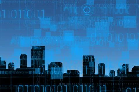 Data and icons graphics Stock Illustration