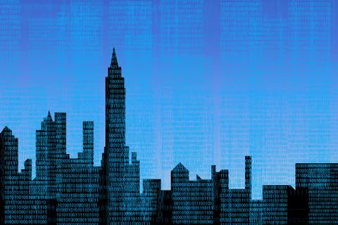 Data and icons graphics Stock Illustration