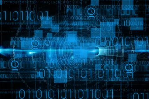 Data and icons graphics Illustrazione stock