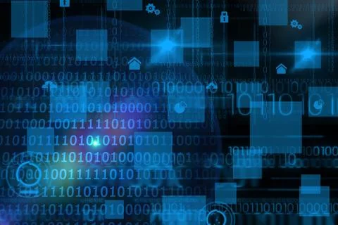 Data and icons graphics Stock Illustration