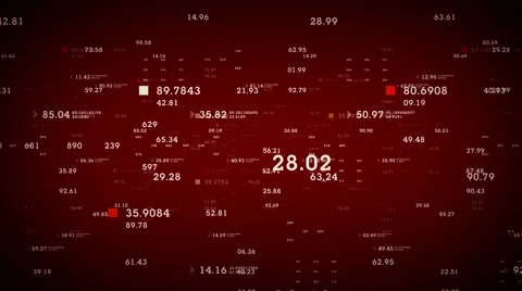 Data And Information Red Stock Footage 66005859