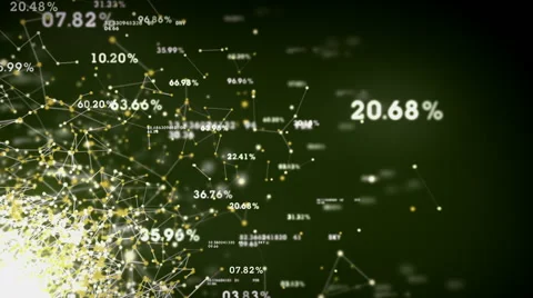 Data And Networks Green Stock Footage 50562488