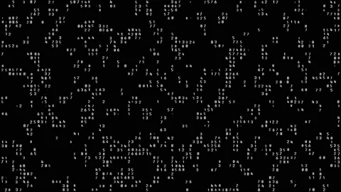 Data and number values passing through cyberspace. Digital technologies. Binary Stock Footage 113600261