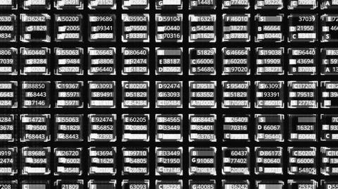 Data and number values passing through cyberspace. Animation. Colorful abstract 스톡 일러스트