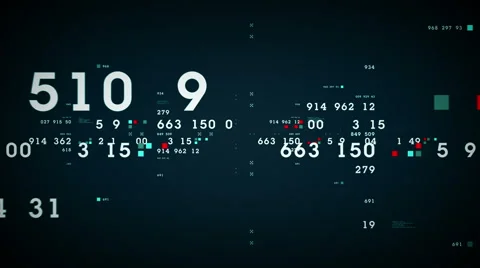 Data And Numbers Blue Stock Footage 59766541
