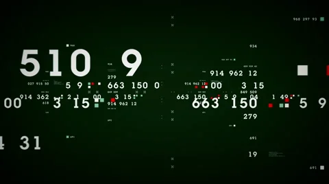 Data And Numbers Green Stock Footage 59766561