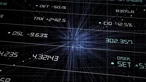 Data and report statistics, animation wi... | Stock Video | Pond5