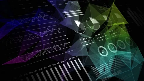 Data and report statistics, animation wi... | Stock Video | Pond5