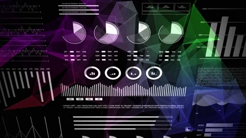Data and report statistics, animation wi... | Stock Video | Pond5